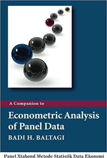 Panel Xtabond Penerapan Metode Statistik Data Ekonomi 2 Buku Amazon